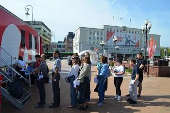 Благодаря донорской акции в Калининграде собрали около 50 литров крови Благодаря донорской акции в Калининграде собрали около 50 литров крови