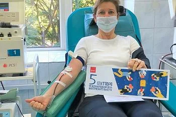 Светлана Трусенева приняла участие в донорской акции